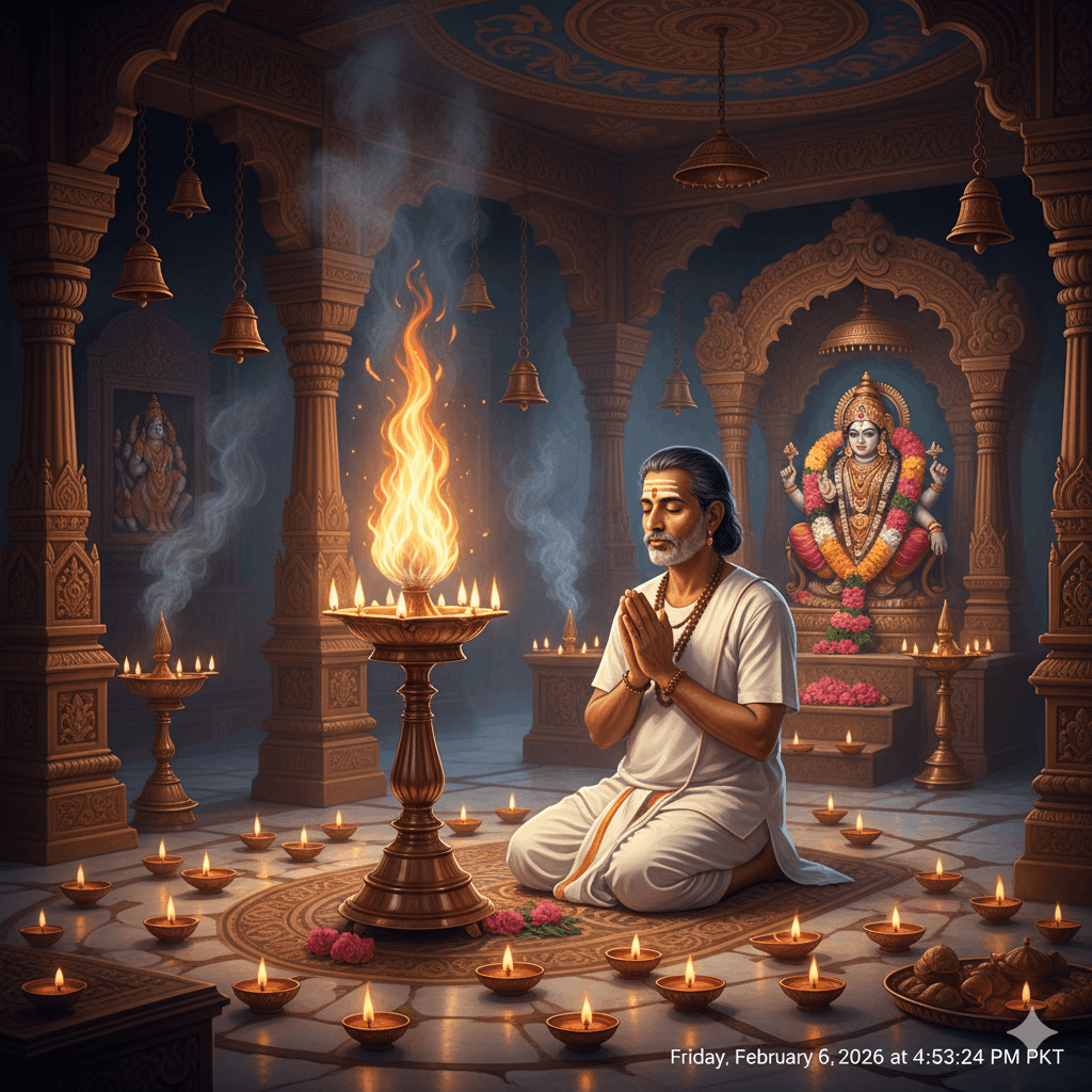 The Devotee and the Eternal Flame